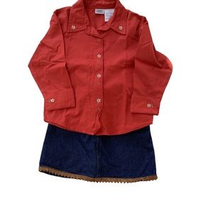 Arizona shirt and skirt set. Size 4T